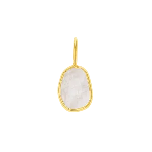 One of a Kind Moonstone Slice Charm
