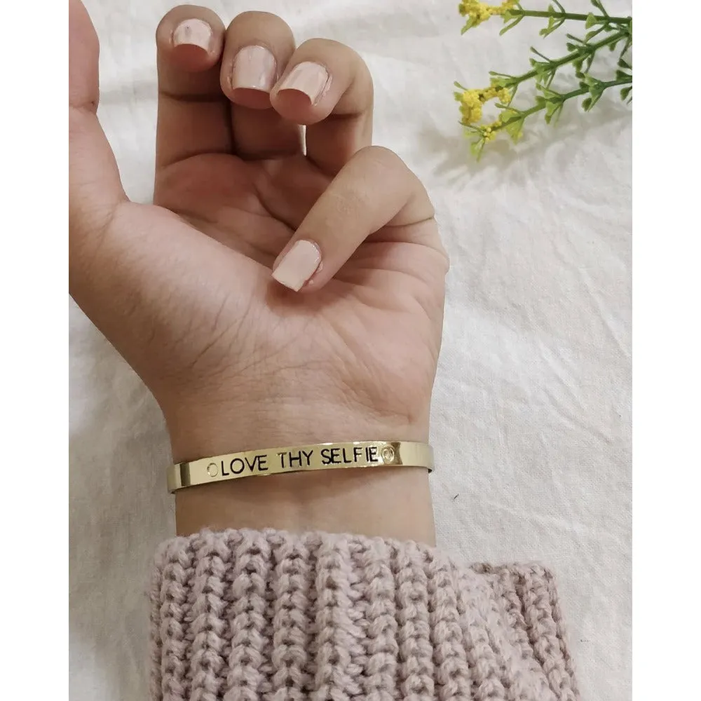 Positivity Bangle Cuff Bracelets