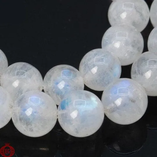 Rainbow Moonstone Beads Smooth Round
