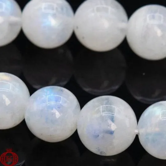 Rainbow Moonstone Beads Smooth Round