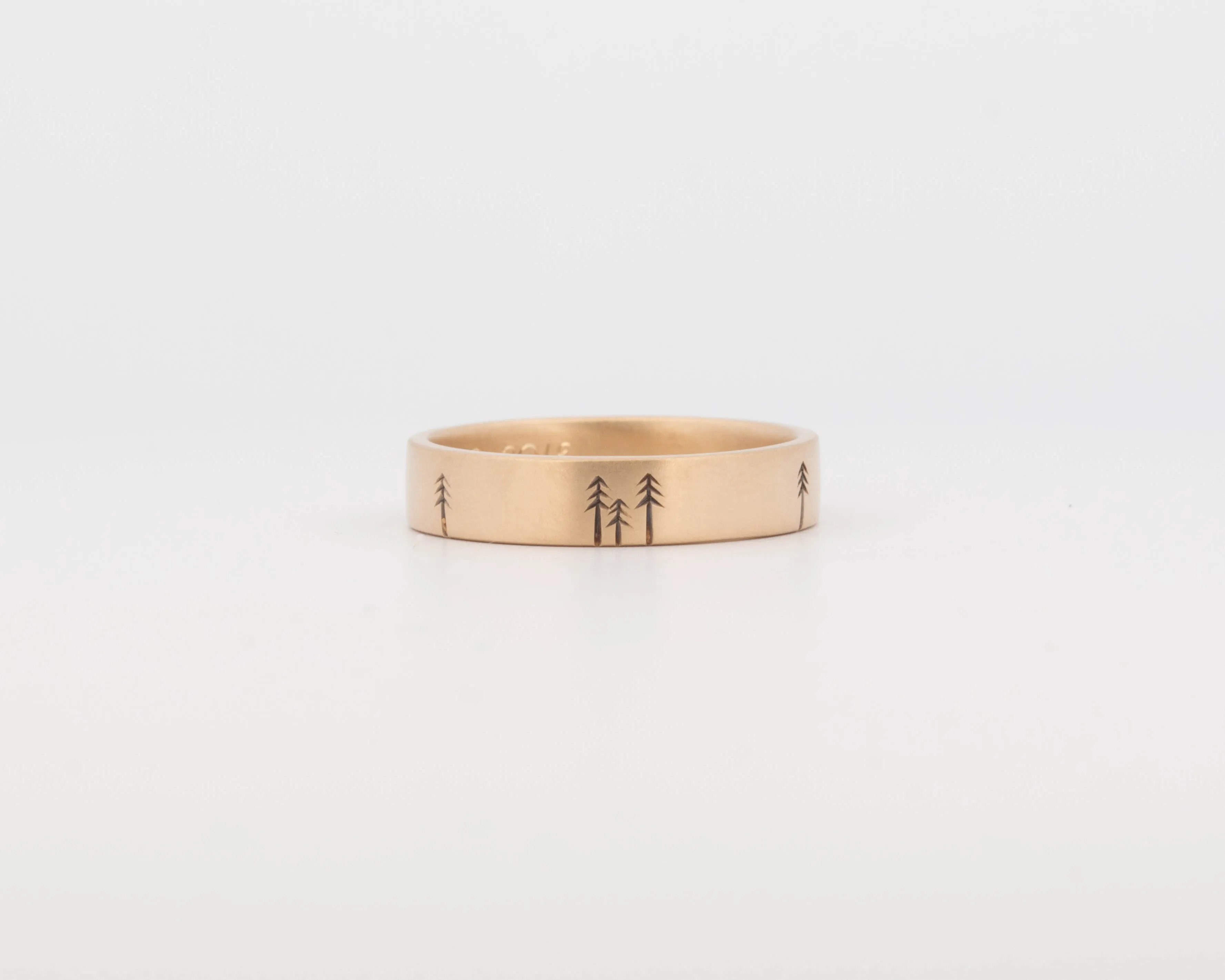 READY TO SHIP #336 Pine Forest Ring in Yellow Gold - Medium