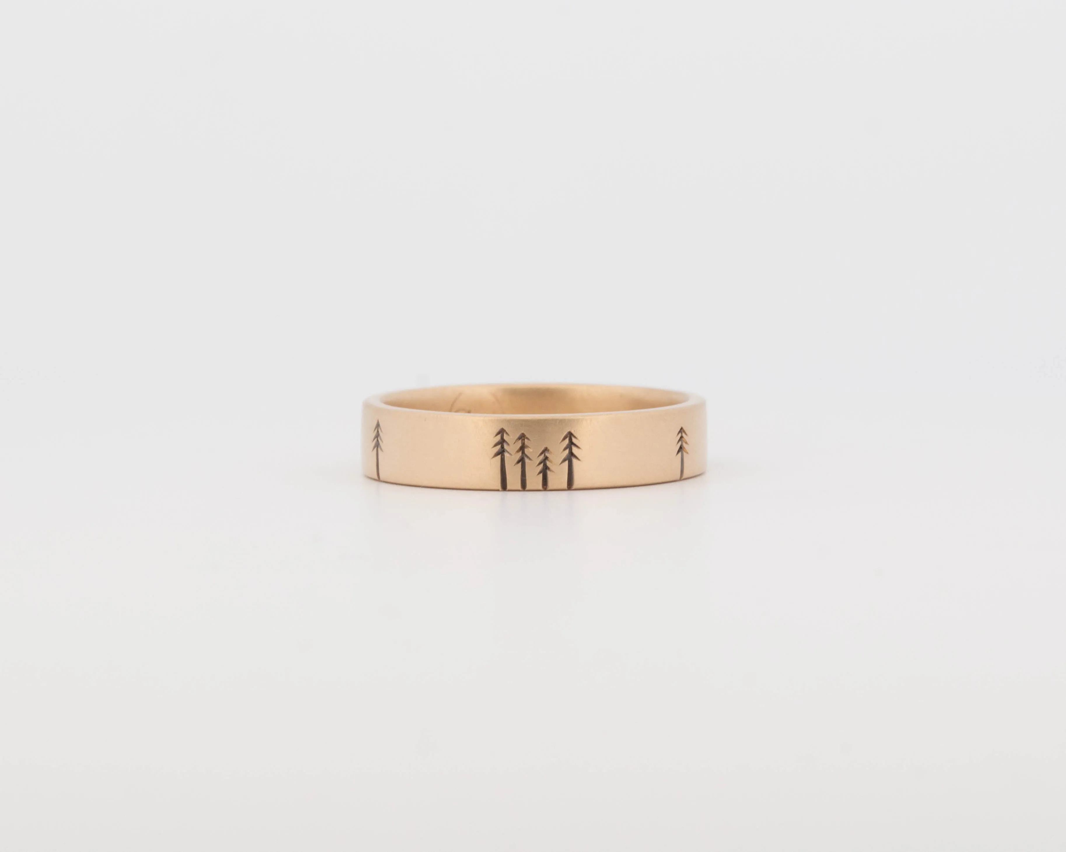 READY TO SHIP #336 Pine Forest Ring in Yellow Gold - Medium