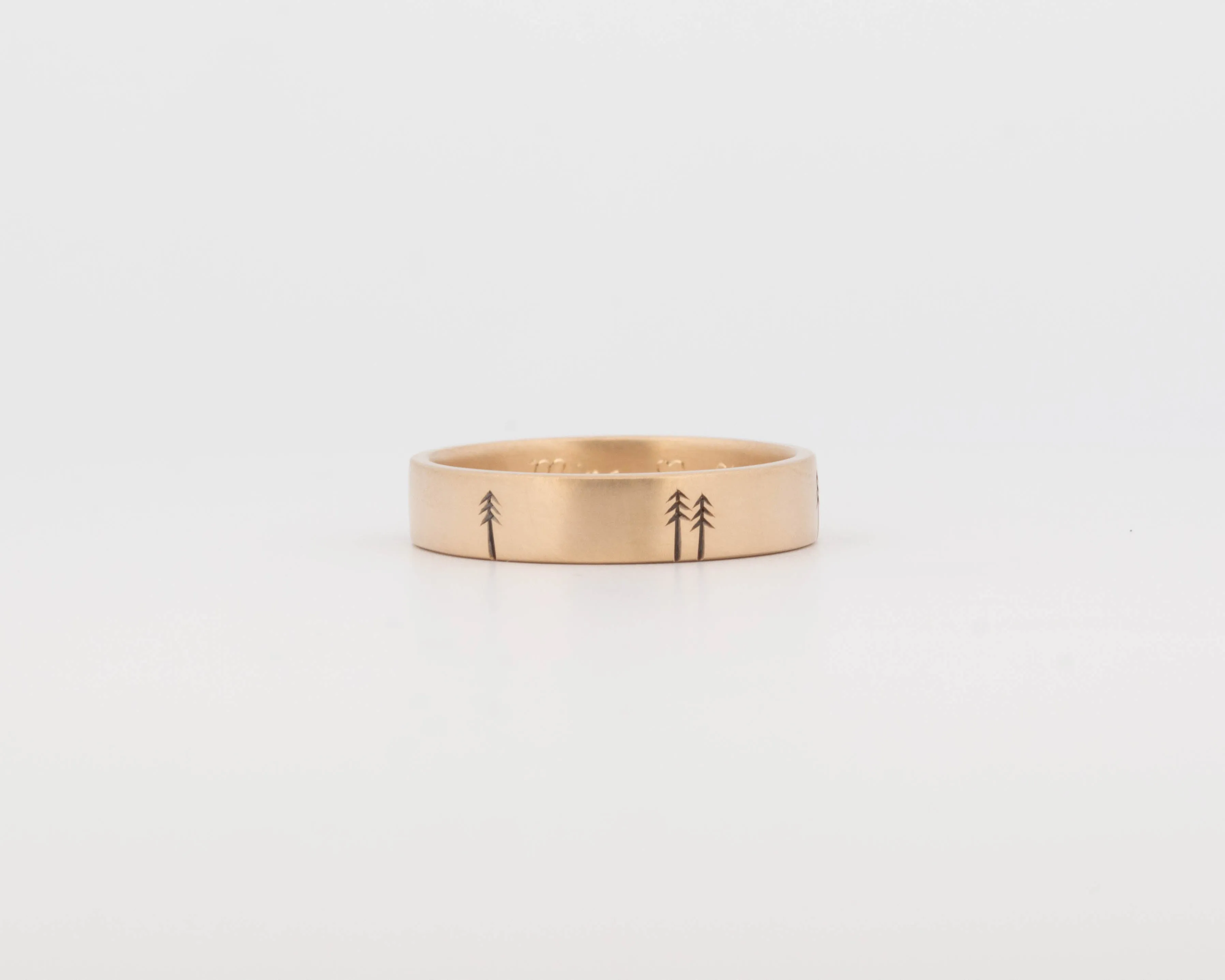 READY TO SHIP #336 Pine Forest Ring in Yellow Gold - Medium