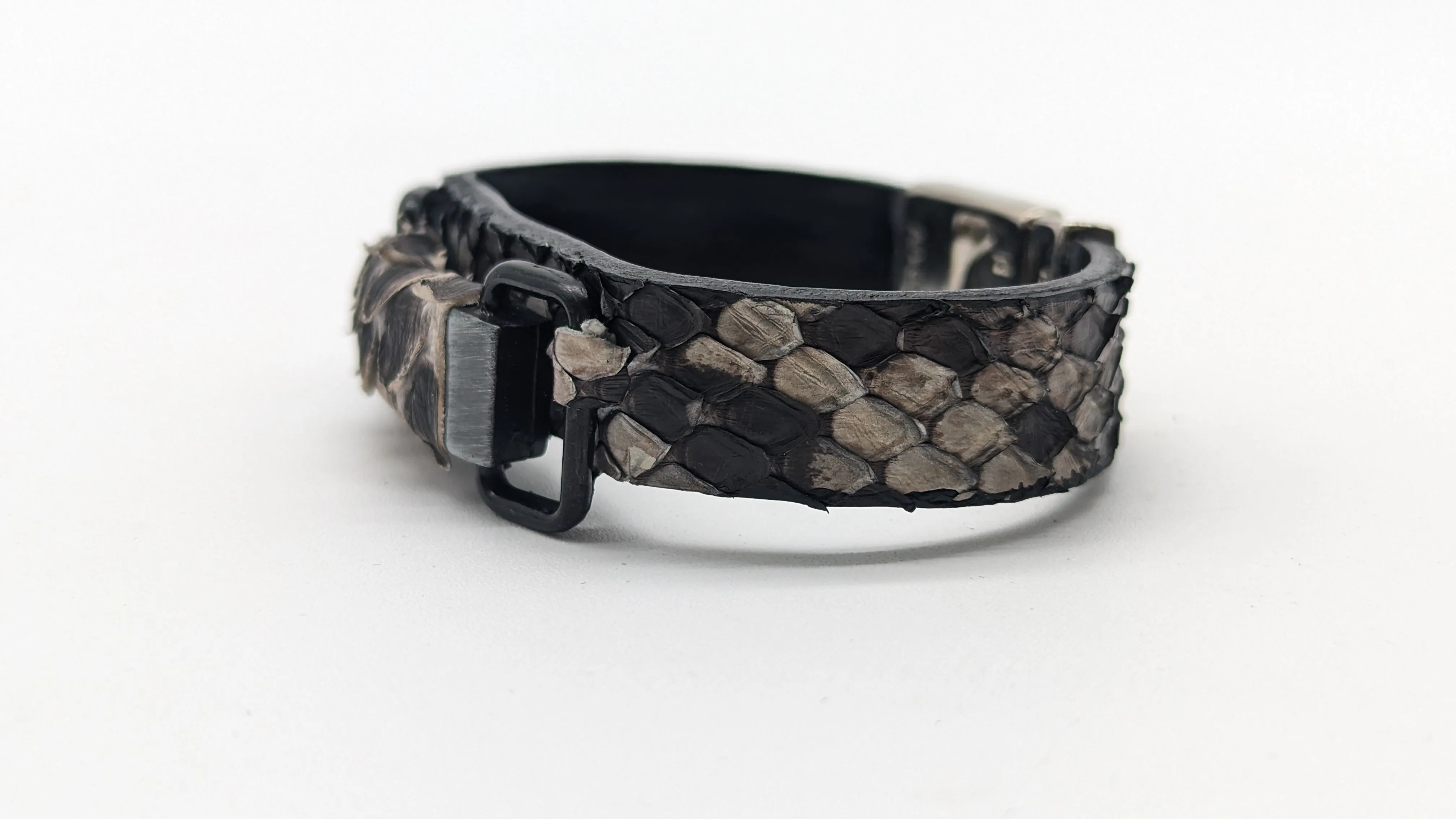 Rustic Snakeskin Bracelet Cuff