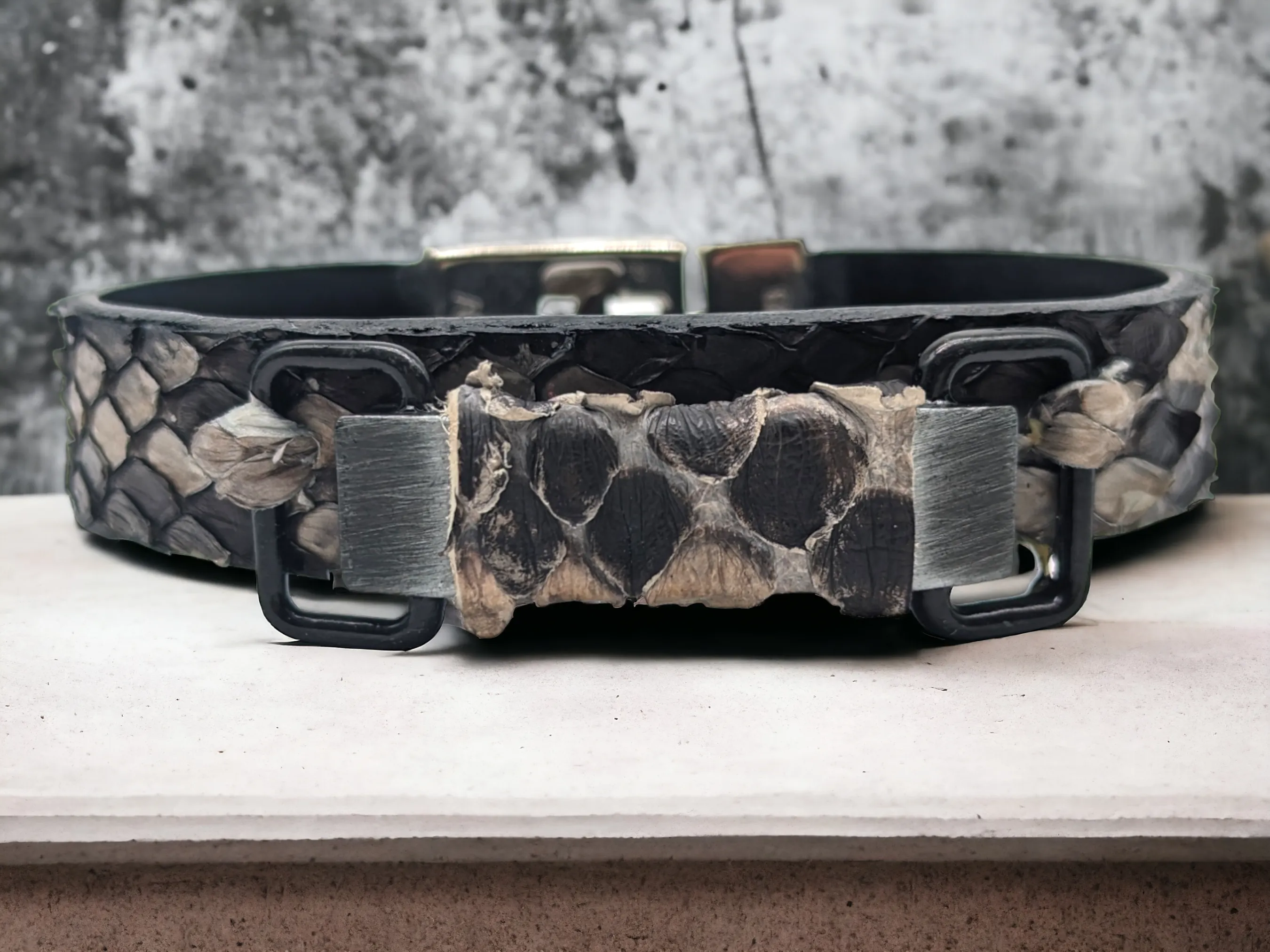 Rustic Snakeskin Bracelet Cuff