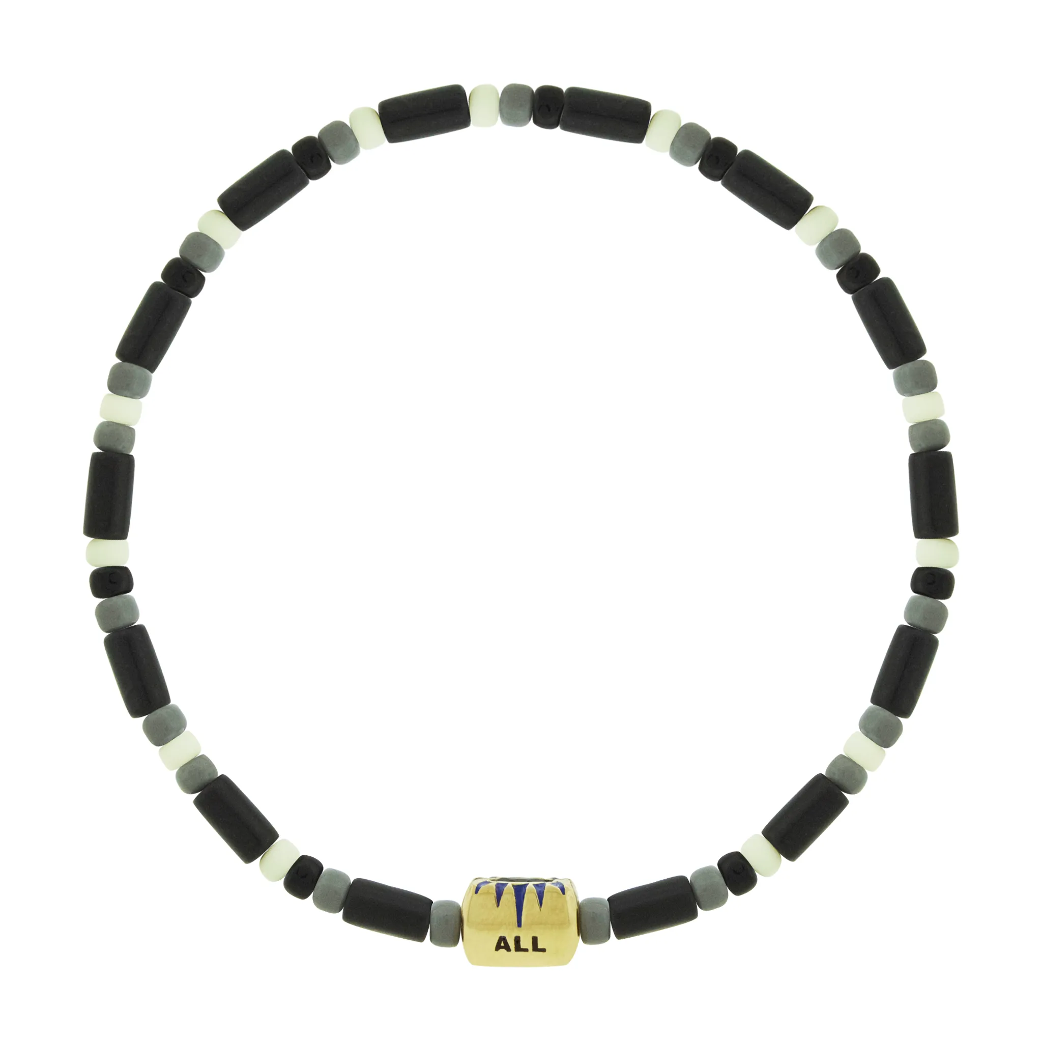 SEE ALL Blue Sapphire Ingot on Beaded Bracelet