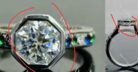 Semi mount ring set of #29689