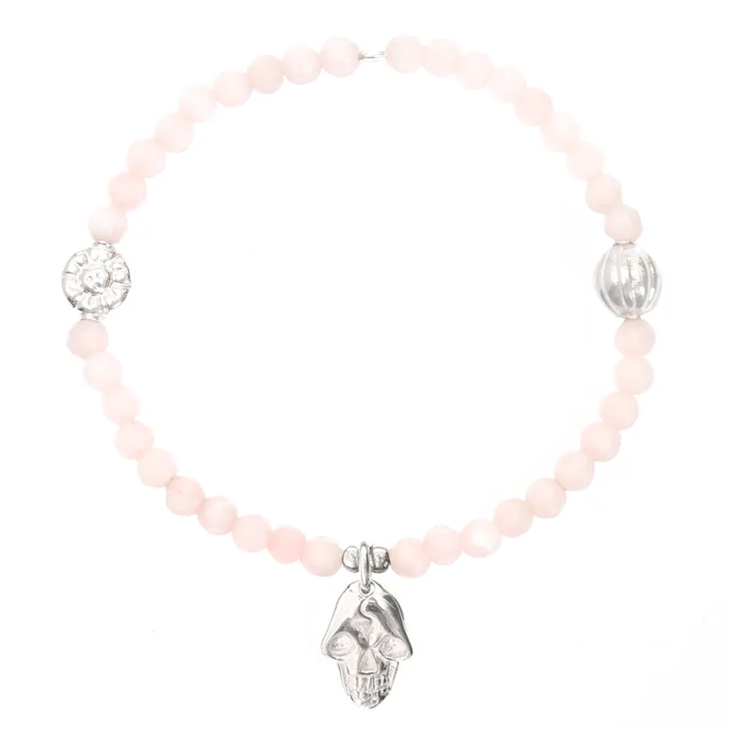 Skull (Mini) Charm Gemstone Bracelet
