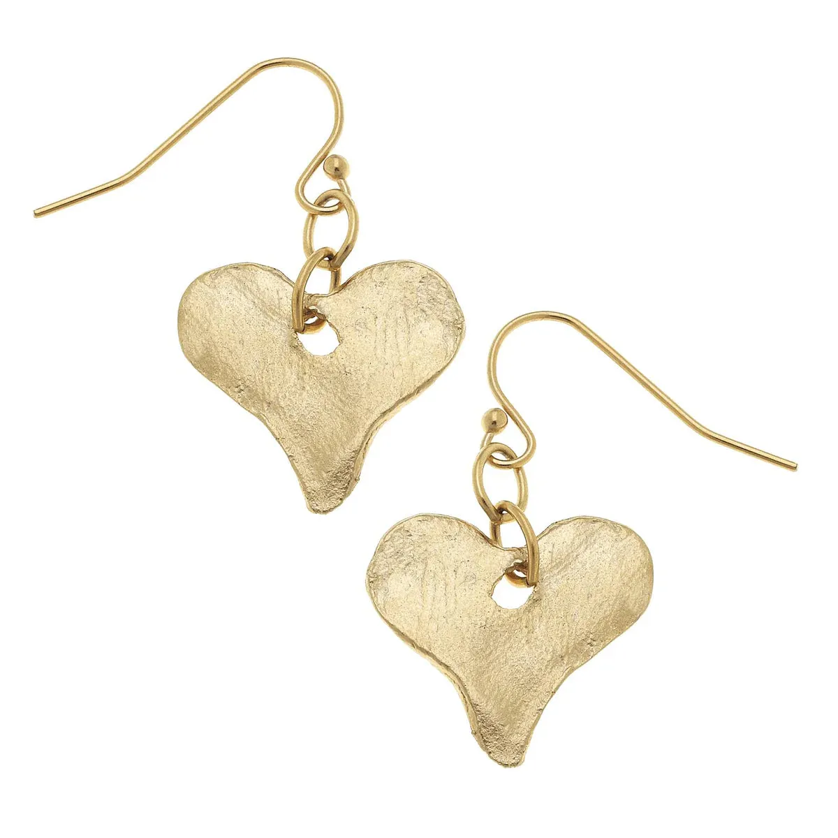 Small Heart Dangle Earrings