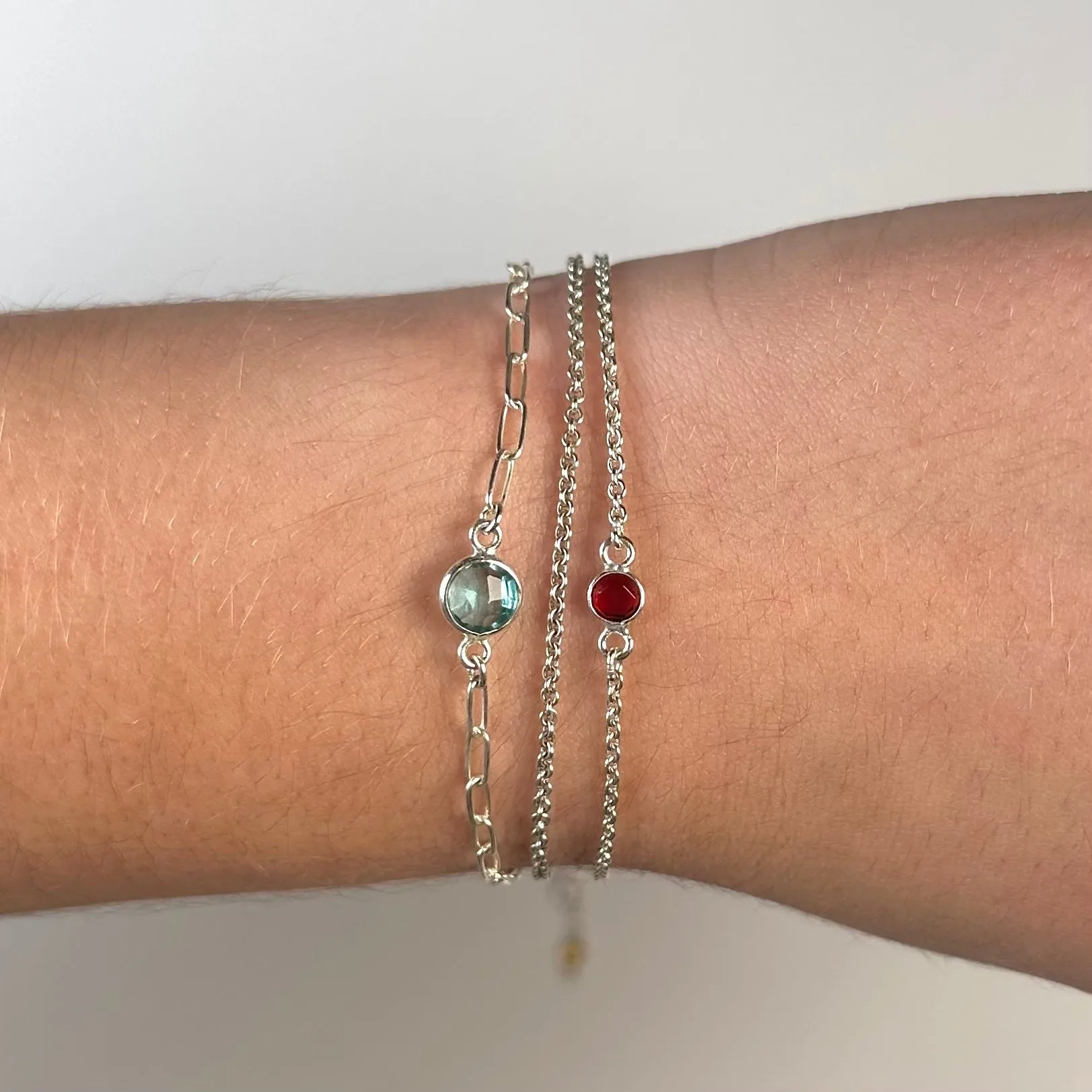 Small Round Channel Set Amazonite Connector