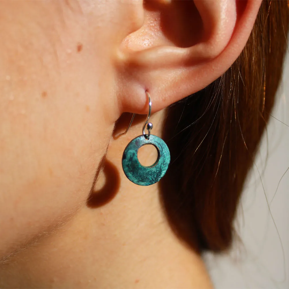 Small Turquoise Dome Earrings