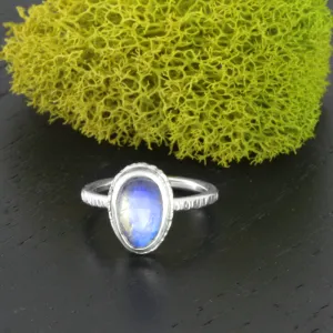 Sterling Silver and Moonstone Ring