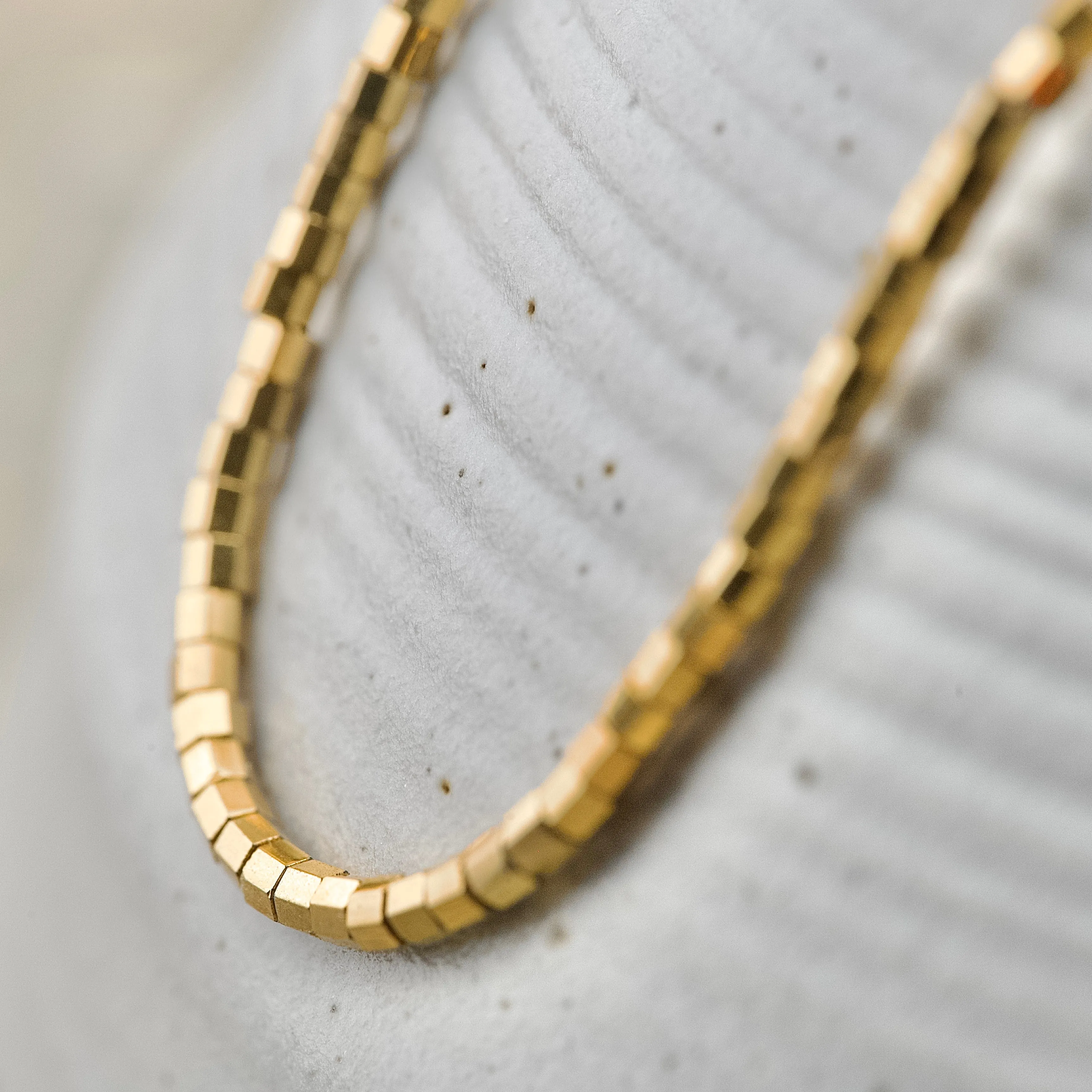 Sterling silver chain and sparkling 24k gold plated Japanese Glass slider beaded necklace