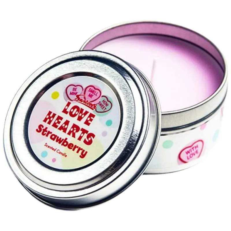 Swizzles Love Hearts Scented Candle 3oz - Case of 12