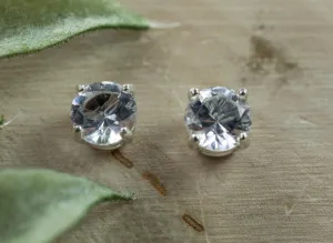Tanzanian Quartz Earrings, Natural Untreated Mondo Quartz; 2.130cts