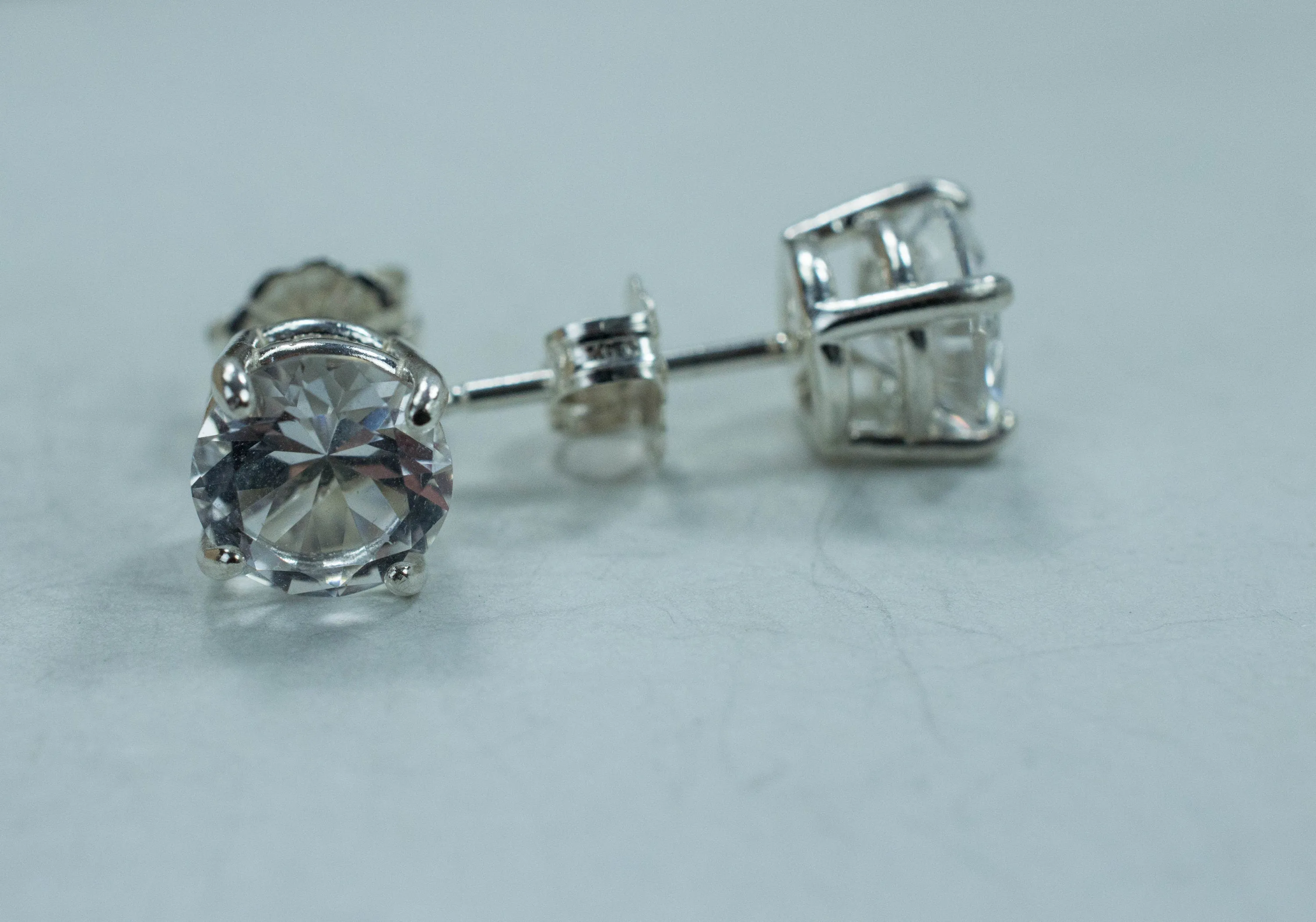 Tanzanian Quartz Earrings, Natural Untreated Mondo Quartz; 2.130cts