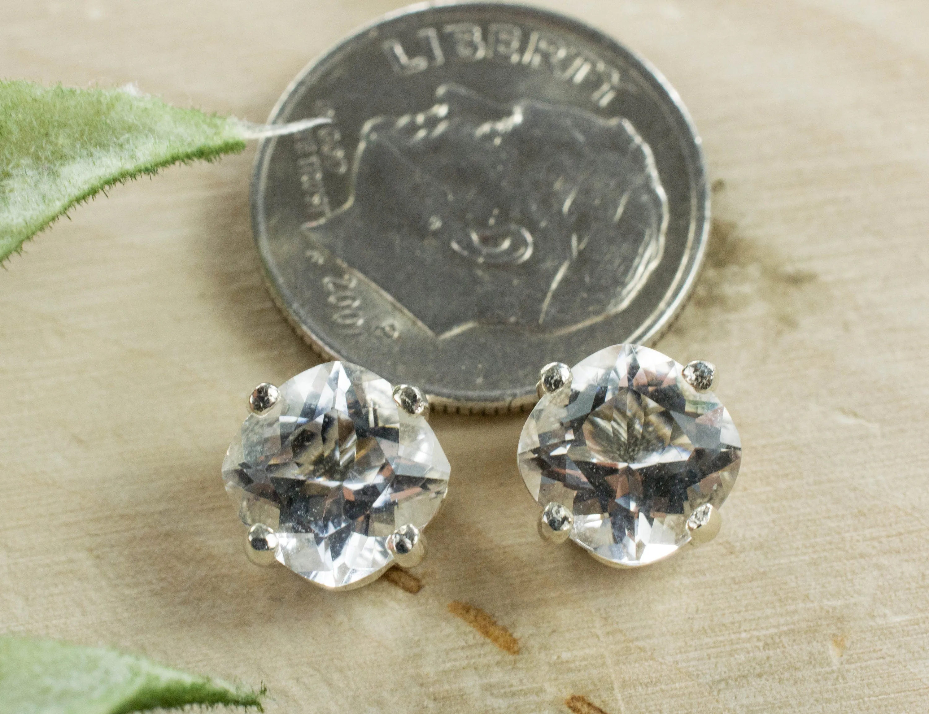 Tanzanian Quartz Earrings, Natural Untreated Mondo Quartz; 2.475cts