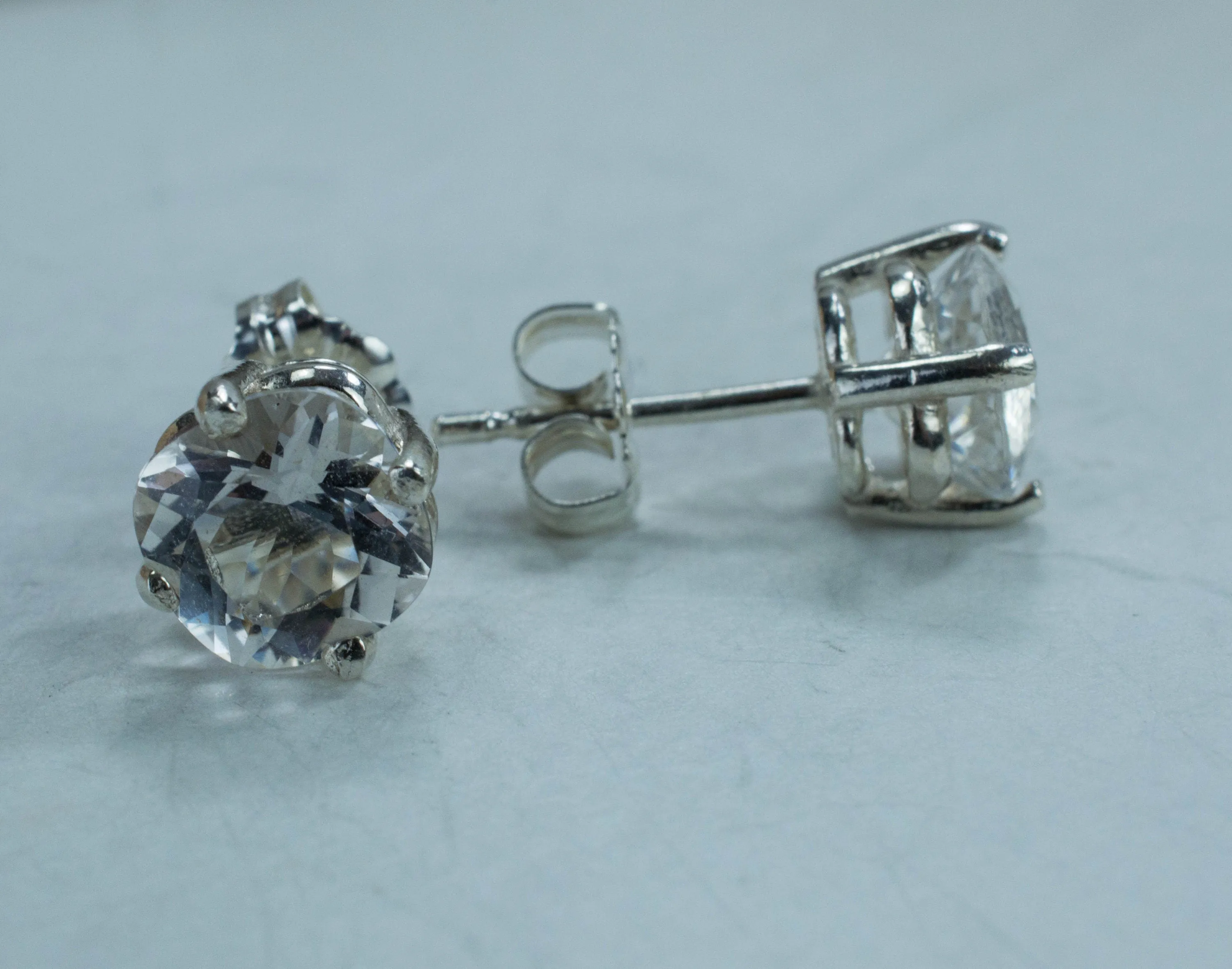 Tanzanian Quartz Earrings, Natural Untreated Mondo Quartz; 2.475cts