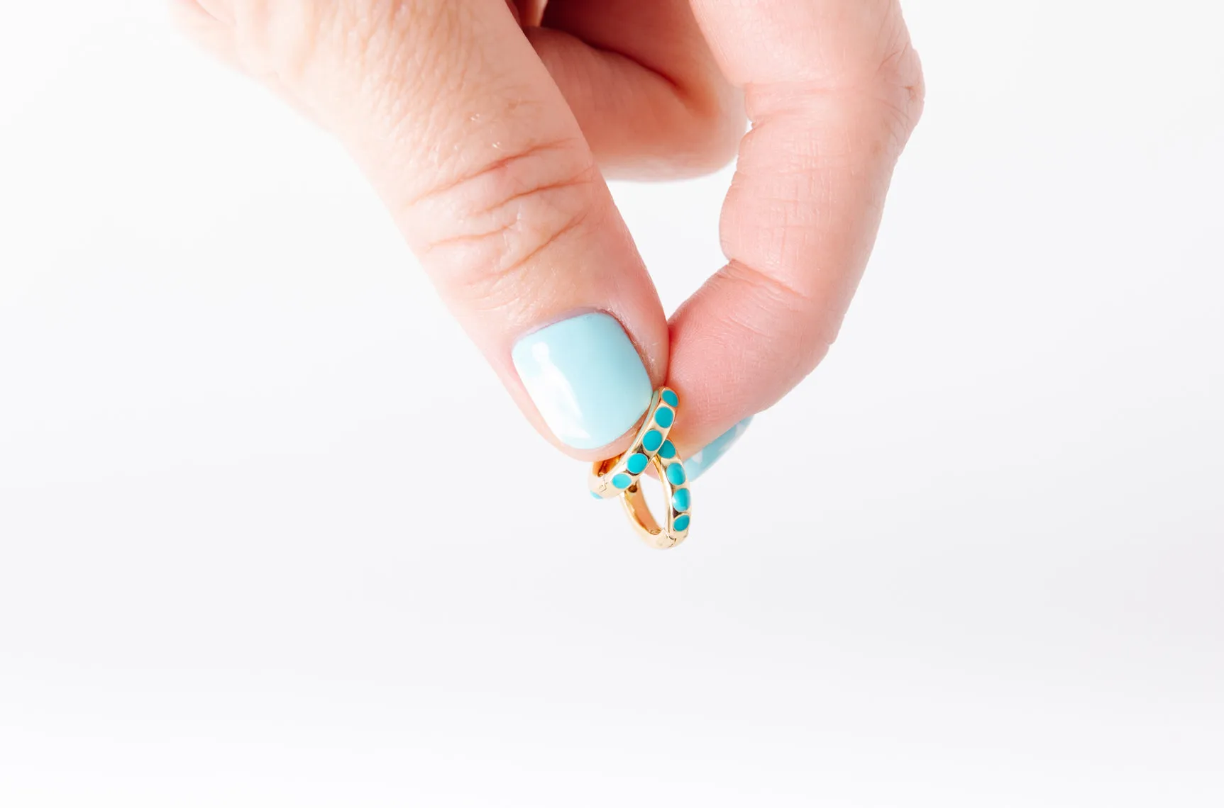 Turquoise Huggies