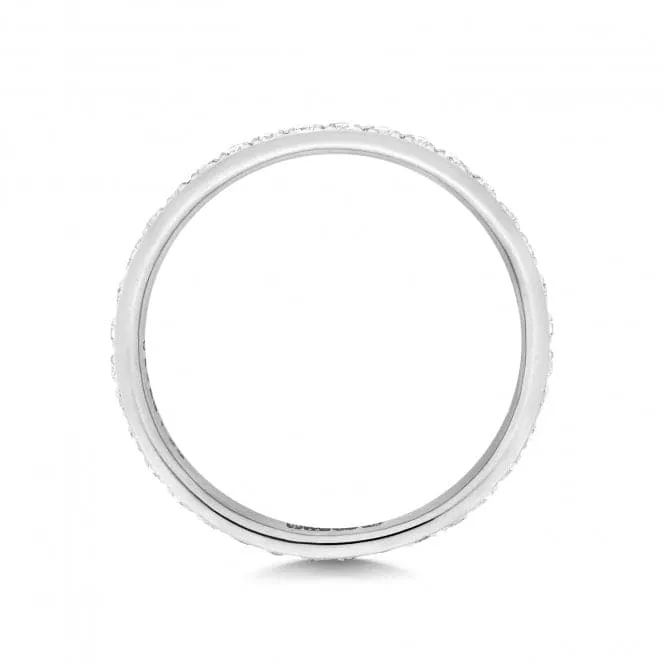 Wedding Band 18ct White Gold Diamond Eternity Ring WQ232W/I